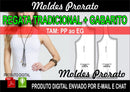 Molde Regata Feminina Tradicional + Gabarito Sublimação