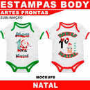 Pacote Artes Body Natal Sublimação 70 Estampas Mockups