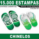 Estampas Chinelos 15.000 Artes Sublimação Gabaritos Sandália