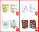Pacote 12 Estampas Natal - Arte Caneca Sublimação + Brinde