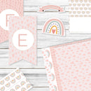 Kit Arco Iris +invitación De Regalo. Editable. Cumpleaños