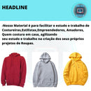 Molde Blusa Moletom Canguru Com Capuz Masculino E Feminino