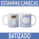Sublimação Canecas Batizado Artes Prontas Estampas