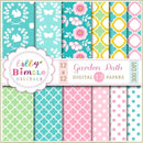 Kit Papel Digital Jardim 01