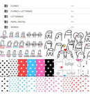 Kit Digital Flork Sem Fundo Lettering Arquivos Png