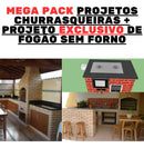 Projetos Churrasqueiras + Proj Exclusivo De Fogão Sem Forno