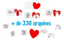 Pacote Artes Canecas Dia Dos Namorados Flork + 300 Arquivos