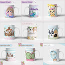Artes Sublimação Caneca Infantil Criança Bebê Delicadas Cdr