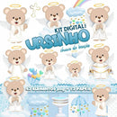 Kit Digital Chuva De Benção Azul