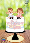 Arquivo De Corte Topo De Bolo Boy & Girl Revelação