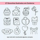 Pacote Estampas Artes Namorados Frases Bonequinhos Pck4 Png