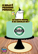 Arquivo De Corte Topo De Bolo Flork Heineken