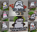 Kit Arquivo Topper Topo De Bolo Bent Flork Studio Silhouette