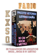 Pacote Vetor Letras Caixa Corte Em Cnc Laser Fresa