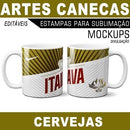 Estampas Canecas Cervejas Sublimação Mockups Estampas