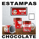 Artes Tema Chocolates Sublimação Canecas