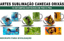 Estampas Para Sublimação Pack C/108- Canecas Umbanda Orixás