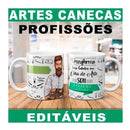 Estampas Profissões Canecas Editáveis