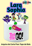 Arquivo De Corte Tema Teen Titans 1 (para Topo De Bolo)