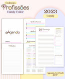 Arquivo Digitai Lettering Candy Kit Profissões 70 Capas 2023