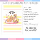 Arquivo Digital Caderneta Pet A5, Cães E Gatos