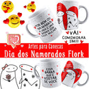 Artes Para Canecas Bentô Flork - Dia Dos Namorados  + Bônus