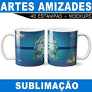 Estampas Amizade Amigos Sublimação Canecas 40jul Corel