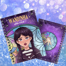 Kit Encadernação Agendas Escolares  Wandinha  Editável Corel