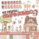 Kit Digital - Chapeuzinho Vermelho Aquarela