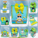 Pack Arquivos de Corte Pool Party Menino e Menina 6 Kits - Studio e PDF