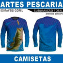 Estampas Camisetas Total Pescaria Pesca Arquivos Corel