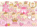 Kit Digital Ursinha Princesa Rosa (01)