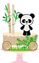 ARQUIVO CORTE SILHOUETTE TOPO BOLO PANDA CAMADAS