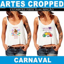 Estampas Cropped Carnaval Sublimação Editáveis
