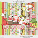 Natal Kit Digital Scrap Personalizado Digital Arquivo 14