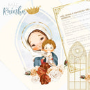 Arquivo Digital Santinhos Mãe Rainha Ilustrações Católicas
