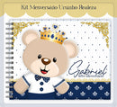 Arquivo Digital Caderneta E Livro Do Bebe Ursinho Realeza
