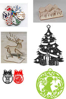Novo Pack Pacote Vetor Natal 200 P Corte Em Cnc Laser