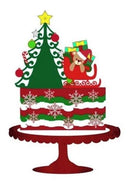 Arquivo De Corte Topo De Bolo Natal Ursinho 2 Camadas