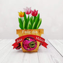 Arquivo De Corte Vaso Porta Bombom Dia Das Mães