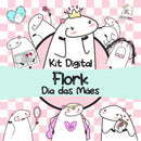 Kit Digital Flork Dia Das Mães Sem Fundo Lt6 Arquivos Png