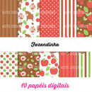 Kit Papel Digital Fazendinha Cocoa 94