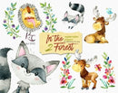Kit Digital Clipart Floresta
