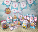 Kit Festa Só Um Bolinho Arca De Noé Menina - Arquivo Digital