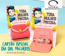 Arquivo Corte Silhouette Porta Batom Dia da Mulher + Brinde