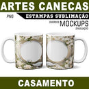 Pacote Artes Estampas Noivo Noiva Png Canecas Casamento