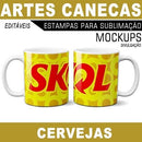 Estampas Canecas Cervejas Sublimação Mockups Estampas
