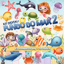Kit Digital Fundo Do Mar 2