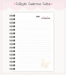 Caderno Cute Menina 3 - Arquivo Digital