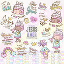 Kit Digital Frases Cristã - Jesus Amor
